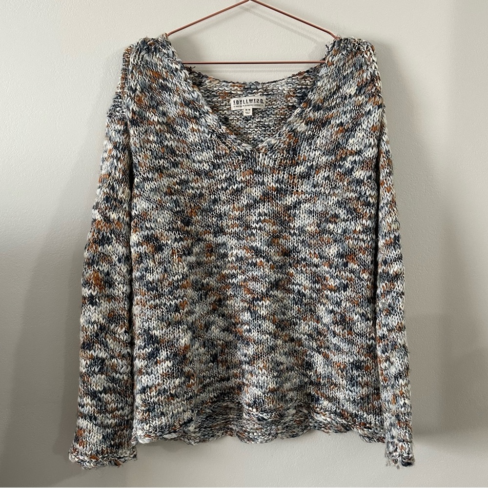 Idyllwind Oversized Chunky Cozy Crochet Knit Sweater M